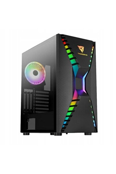 Kraft&dele Carcasă PC Aerocool Cronus ARGB Midi Tower ATX cu fereastră, neagră
