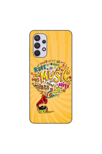 OEM Калъф, съвместим със Samsung Galaxy A32 4G, силиконов гел TPU, с десен Му...
