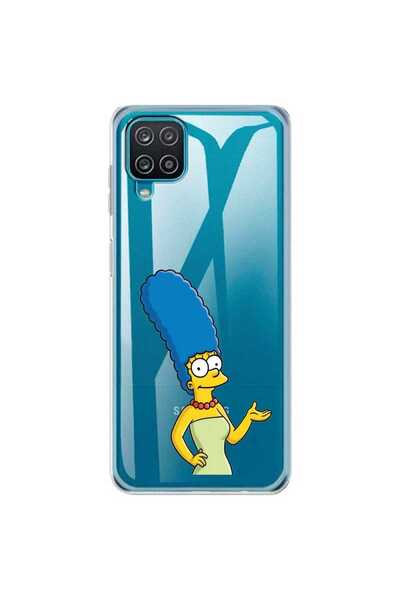 OEM Husa compatibila cu Samsung Galaxy A12 Silicon Transparenta Model Simpson...