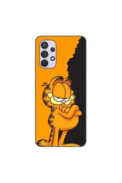 OEM Husa compatibila cu Samsung Galaxy A32 5G Silicon Gel Tpu Model Garfield ...
