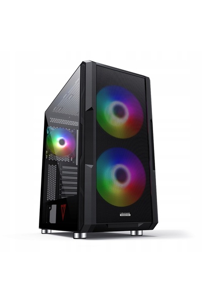 Kraft&dele Carcasă PC MODECOM Volcano Amirani ARGB Midi Tower ATX cu fereastră