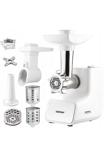 Zelmer Mașină de tocat carne ZMM3512B 1500W, accesorii pentru tocat, mașină d...