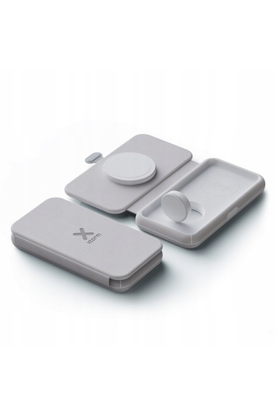 Xtorm Încărcător cu inducție 3 în 1, 15W, alb, pentru telefon, ceas și căști