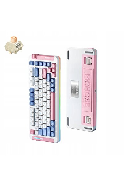 Kraft&dele Tastatură mecanică MCHOSE MC-X75-10 Icy Creamsicle Switch Reîncărc...