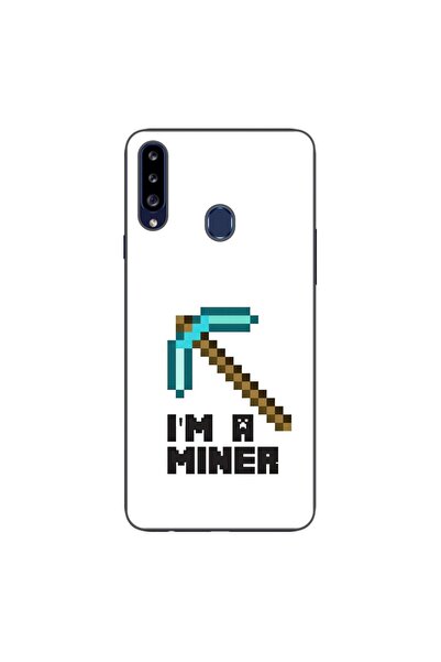 OEM Husa compatibila cu Samsung Galaxy A20S Silicon Gel Tpu Model Minecraft M...