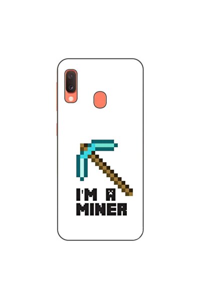 OEM Husa compatibila cu Samsung Galaxy A20e Silicon Gel Tpu Model Minecraft M...