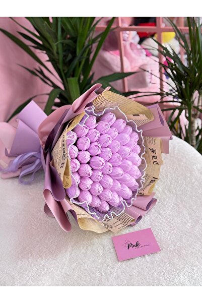 pink collection Özel gün lale buketi