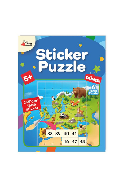 Playever Sticker Puzzle - Dünya - Çıkartmalı Yapboz Etkinlik Kitabı