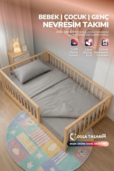yasetex tasarım 100% Cotton Poplin Children's Youth Duvet Cover Set 3 Piece D...