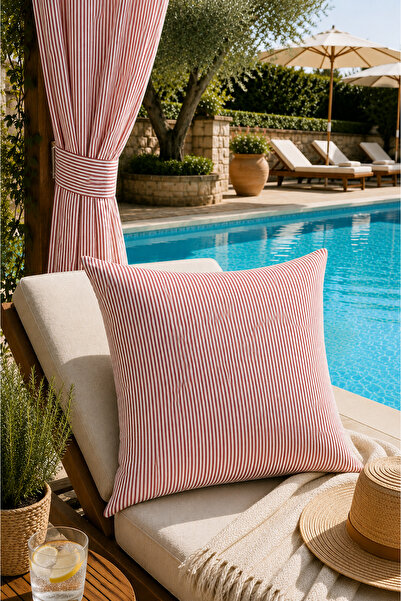 QUBA DECO Premium Duck Fabric 2-Piece Decorative Throw Pillow Cover Water Rep...