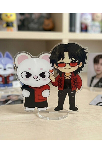 Toum Stray Kids Hyunjin Skzoo Temalı Masaüstü Hediyelik Figür