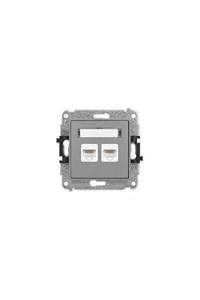 KARLIK ICON Mecanism de priză dublă pentru computer 2xRJ45, cat. 5e, 8 pini g...