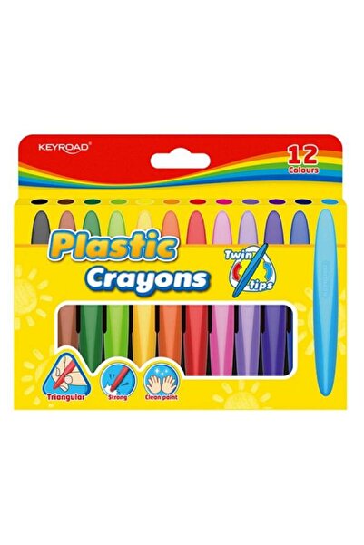 KEYROAD Creioane Wax Tips Twin Tips, 12buc, Triunghi, Pandantiv, Mix Culori
