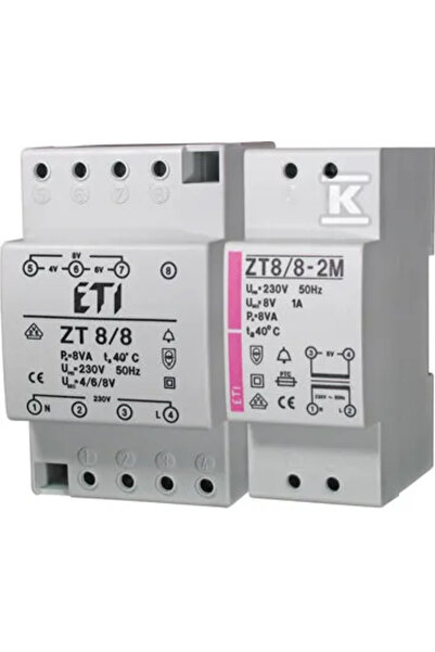 ETI Polam Transformator Bell 8 VA 230V/8V ZT 8/8 002411005