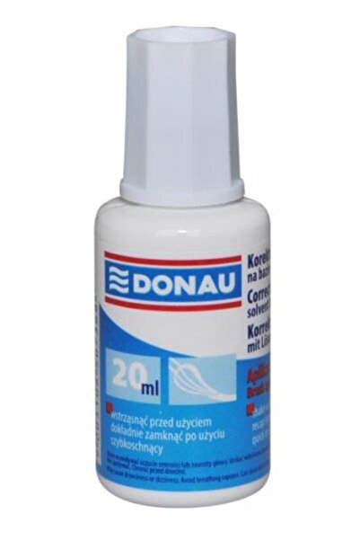 donau Fluid corector cu pensulă pe bază de solvent DONAU, 20 ml, Uscare rapidă