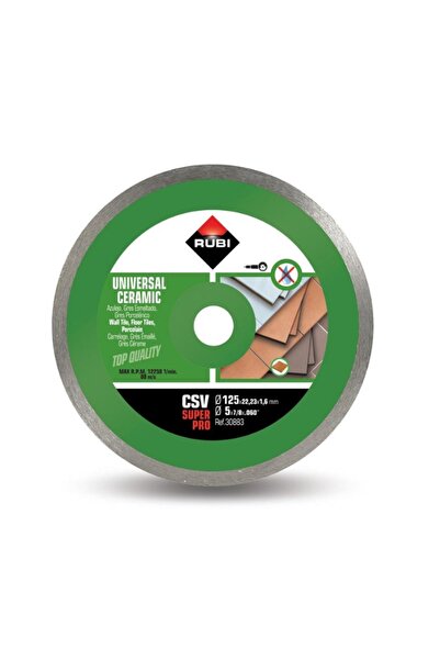 Rubi Disc diamantat pentru gresie si faianta portelanata CSV125 SUPERPRO Rubi...