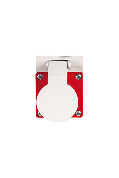 PCE Mufă receptor flip 16A 4P 400V roșu IP44 514-6d