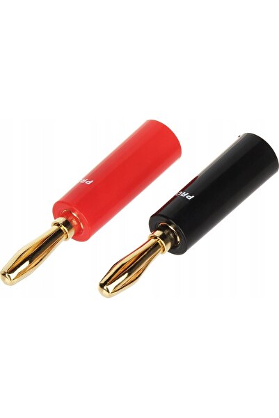 Prolink PERECHE DE MUFE BANANĂ BAN-PLUG-V2 ROȘU+NEGRU