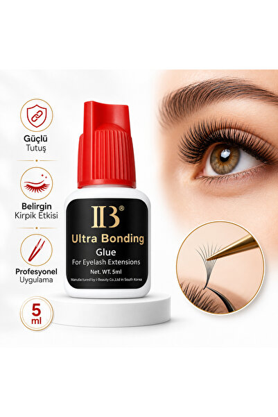 QLASH IB İpek Kirpik Yapıştırıcısı 5 ml Ultra Bonding Güçlü Tutuşlu Profesyon...