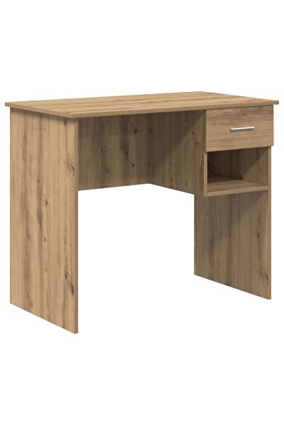 vidaxl Birou cu sertar Stejar Artizanal 90 x 49 x 75 cm Lemn compozit