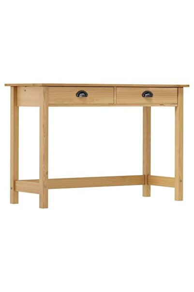 vidaxl Masă consolă Hill cu 2 sertare, 110 x 45 x 74 cm, lemn masiv de pin