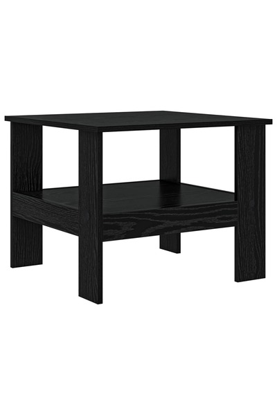 vidaxl Masă de cafea Stejar Negru 57 x 55 x 45 cm Lemn compozit