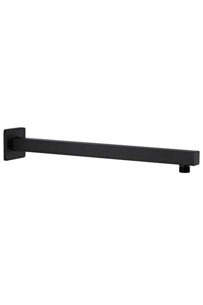 vidaxl Braț de susținere pentru duș, pătrat, negru, 40 cm, din oțel inoxidabi...