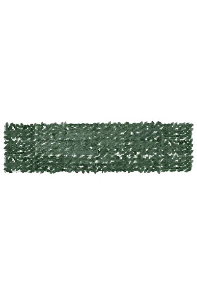 vidaxl Paravan de balcon, frunze verde închis, 300 x 75 cm