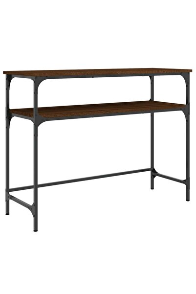 vidaxl Măsuță consolă, stejar maro, 100x35,5x75 cm, lemn prelucrat