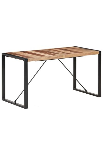 vidaxl Masă de bucătărie, 140 x 70 x 75 cm, lemn masiv