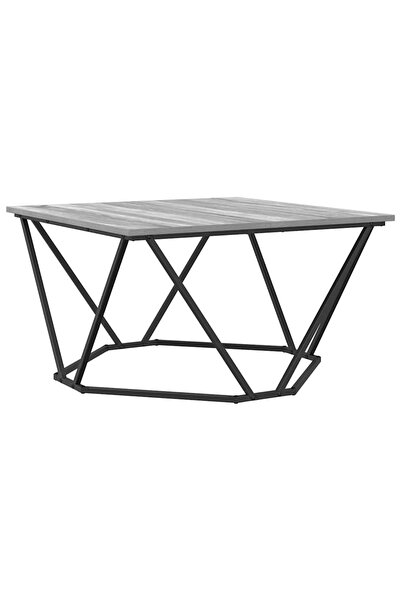 vidaxl Masă de cafea Gri Sonoma 80 x 80 x 45 cm