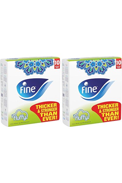FINE Fluffy Facial Tissue, 20 packs of 200 sheets x 2 Ply