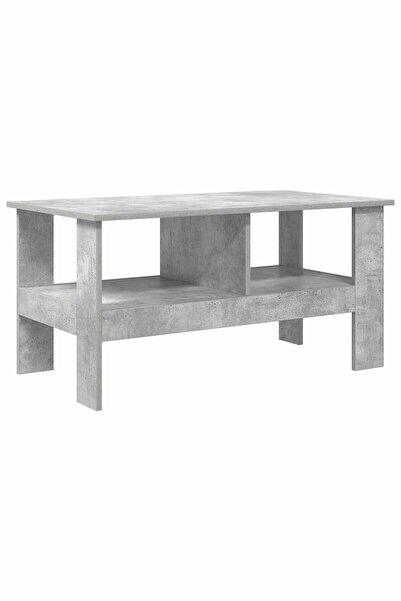 vidaxl Masă de cafea Gri din beton 90 x 50 x 45 cm Lemn compozit
