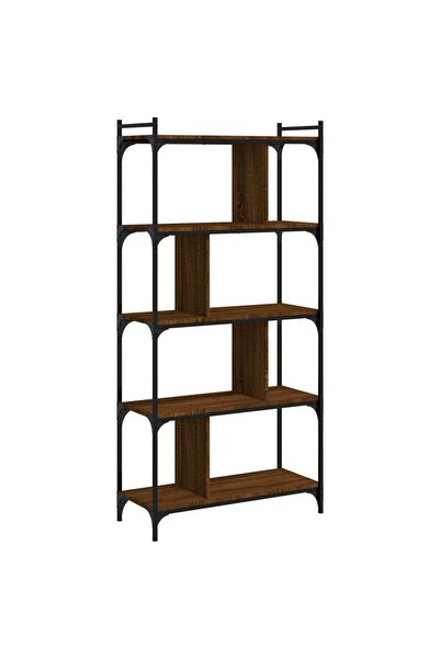 vidaxl Bibliotecă cu 5 niveluri stejar maro 76x32x158 cm lemn compozit