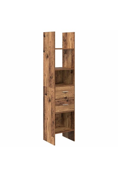 vidaxl Dulap pentru cărți Lemn vechi 40 x 35 x 180 cm Lemn compozit