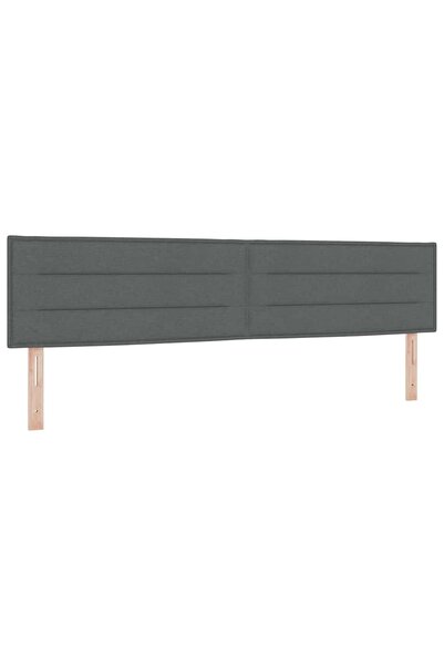 vidaxl Tăblie cap Gri închis 200 cm țesătură