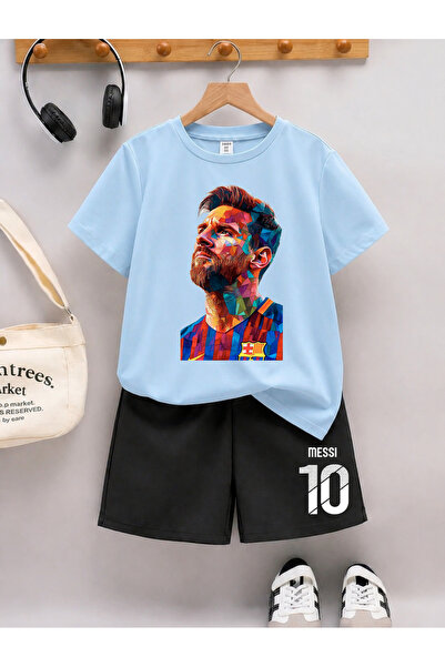 STİL-X Messi Printed Boys' Shorts Set