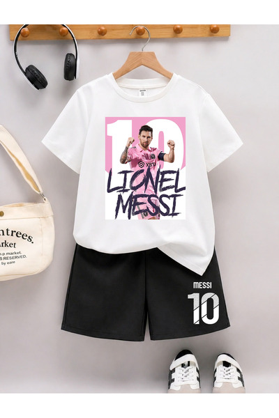 STİL-X Messi Printed Boys' Shorts Set