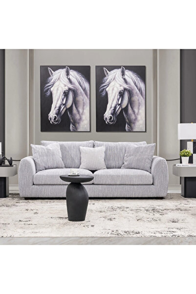 Midas Furniture POLYESTER SOFA 3 SEATER GREY
