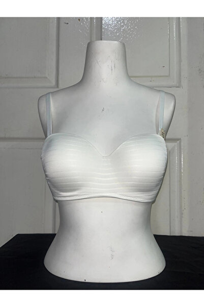Koza Stripe Patterned Underwire Non-Support Strapless Bra