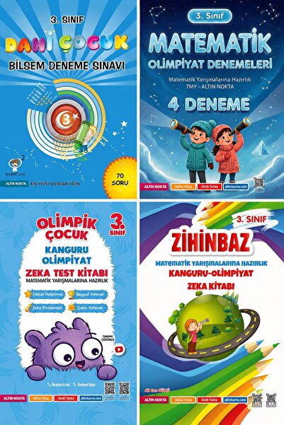 Altın Nokta Yayınevi Altın Nokta Yayınları 3.Sınıf Bilsem-Kanguru-Olimpiyat S...