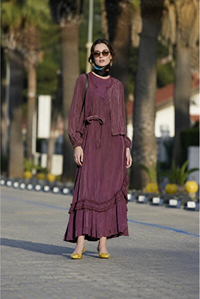 MissWhence Vest Dress 39815 Burgundy