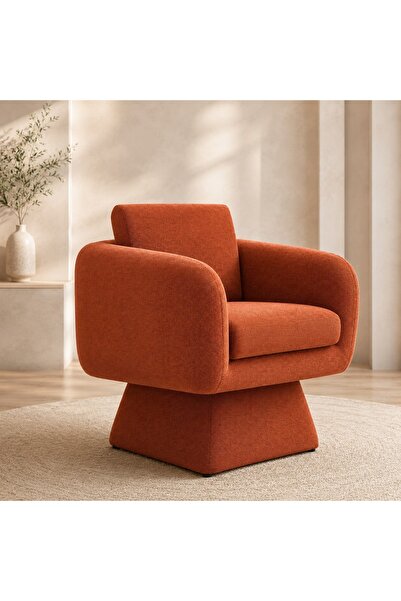 N.zone Modern Swivel Design Wide Armrests High Quality Chenille Fabric Comfor...