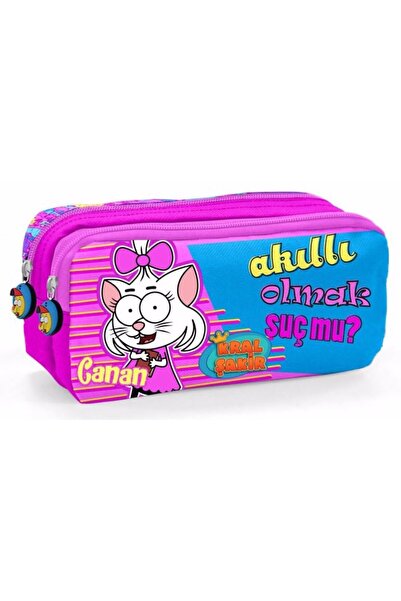 Emre Tuval Kral Şakir Canan - Being Smart Is a Crime Two-Compartment Pen Bag