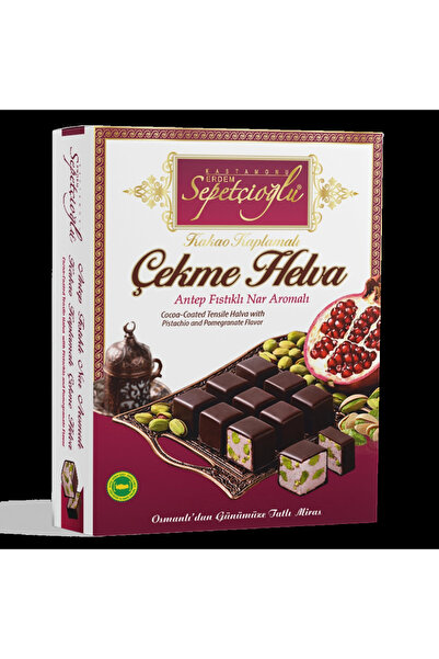 Erdem Sepetçioğlu Kakao Kaplamalı Antep Fıstıklı Nar Aromalı Çekme Helva 80G