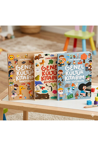 sincap Kitap Dev Boyut 3D Pop-up Eğitici Genel Kültür Kitabım 3'lü Set (Tanıy...