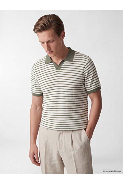 LC Waikiki I Devrik Roba Yaka Striped Men's T-Shirt from Freezen Store