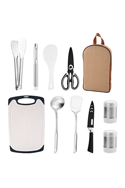 EasyLife 11PCS BBQ Tool Set Stainless Steel Grill Accessories Kit with Carry ...