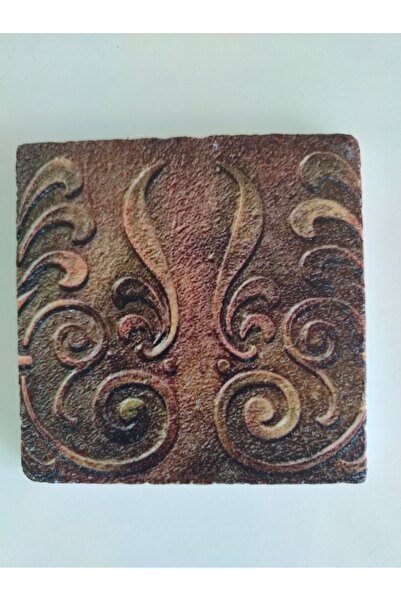 Şeker Portakalım Decorative Figured 10X10 cm Natural Stone Bathroom Balcony T...