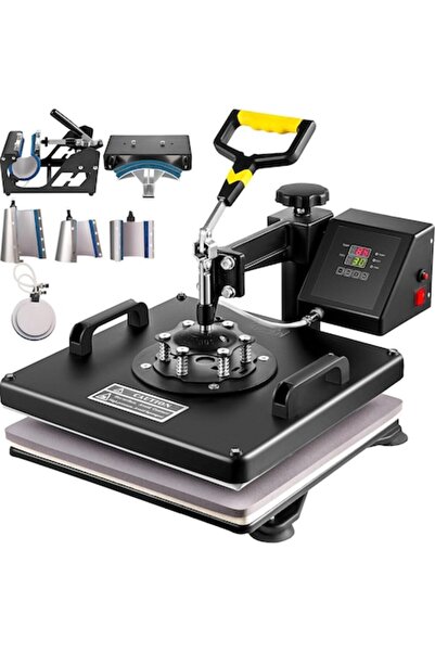 OEM Presă termică 8-în-1 pentru personalizare, tricouri, căni, șepci, 1250W, ...